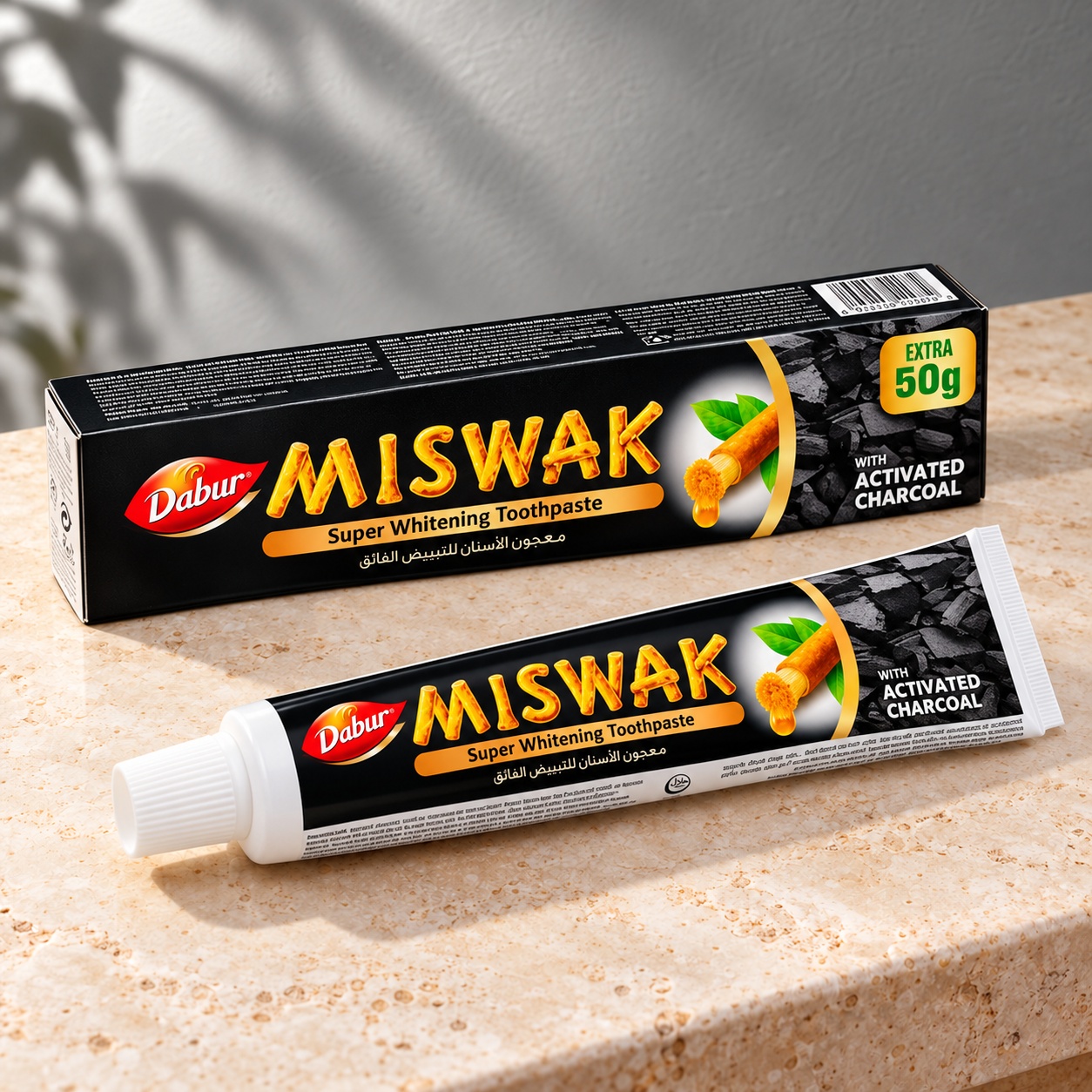 Dentifrice Miswak Charbon Actif — Dabur