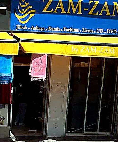 La devanture historique de la boutique Zam-Zam