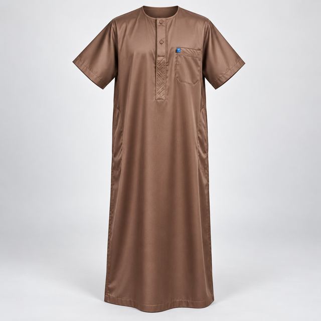Gandoura Brune Satinée