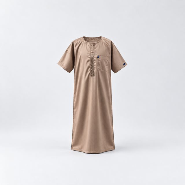 Qamis Enfant Taupe