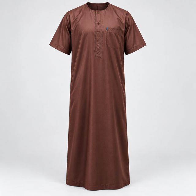Qamis Marron Chocolat
