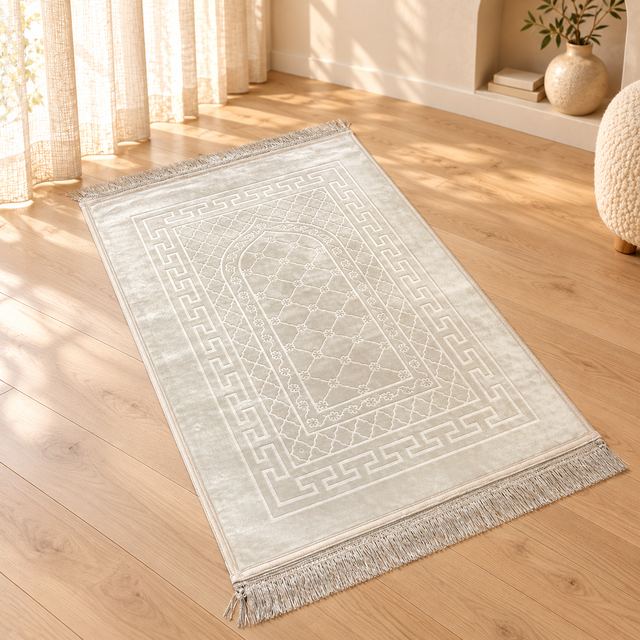Tapis de prière classique à franges
